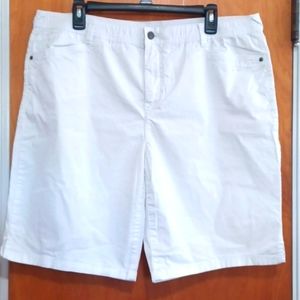 Lightweight cotton shorts size 16.  10" inseam. Great Northwest Indigo.   EUC